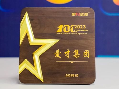 愛(ài)才集團(tuán)榮膺“2023人力資源服務(wù)機(jī)構(gòu)100強(qiáng)” 專(zhuān)業(yè)賦能，引領(lǐng)行業(yè)新標(biāo)桿